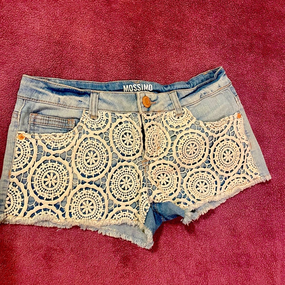 Size 7 - Mossimo Supply Co Denim Shorts - Lace Front